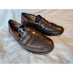 Men's Zelli Crocodile Leather Italian Loafers Size 9 FLAWS***